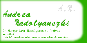 andrea nadolyanszki business card